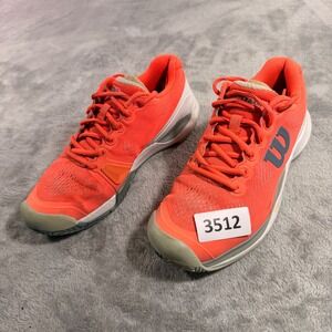 Wilson Rush Pro 3.0 Tennis Shoes Womens‎ 8 Orange White WRS324750 Athletic